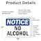 Signmission No Alcohol, 18 in W x Rectangle, Vinyl Decal OS-2PACK-NS-D-1218-L-16002 - alternate 2
